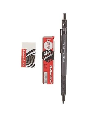 Renas Store Scrikss Office Graphx 3'lü Set Versatil Kalem 0.5 mm Antrasitsilgimin 0.5 mm