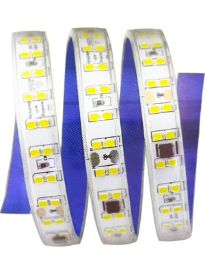 Cata CT-4595 220V Şerit LED 240 LED 1 Metre Silikonlu Yapışkanlı IP65 Beyaz Işık Iç/dışmekan