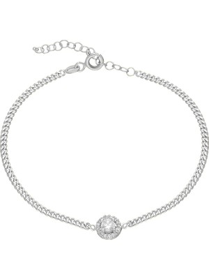 Eva Pırlanta Taşlı Bileklik 717023 Silver