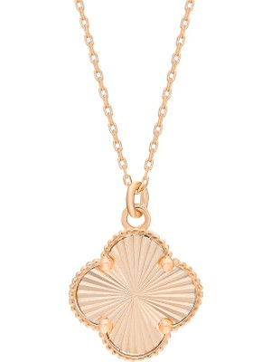 Eva Pırlanta Yonca Kolye 718944 Rose