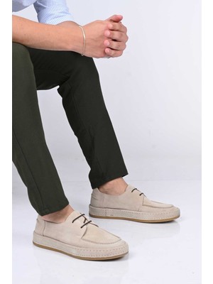 Bestello Bağcıklı Kauçuk Taban Hakiki Deri LOAFER174-1875 Erkek Ayakkabı