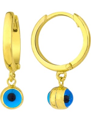 Eva Pırlanta Boncuk Halka Küpe 717036 Gold