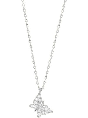 Eva Pırlanta Kelebek Kolye 718904 Silver