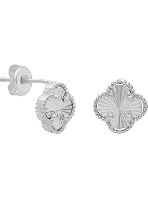 Eva Pırlanta Yonca Küpe 717073 Silver