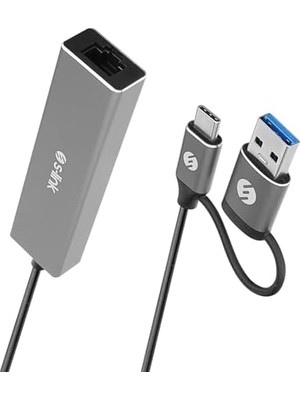 Bg Store Swapp SW-U332 Type-C & Usb3.0 1000MBPS 3 Port USB Gigabit Ethernet Adaptör