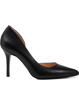 Zeytuk Kadın Hakiki Deri Stiletto Ayakkabı