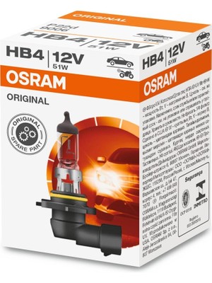 Hepta Collection Osram Ampul 12V Hb4 51W P22D 9006