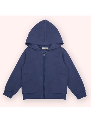 Panço Erkek Bebek Kapüşonlu Lacivert Sweatshirt