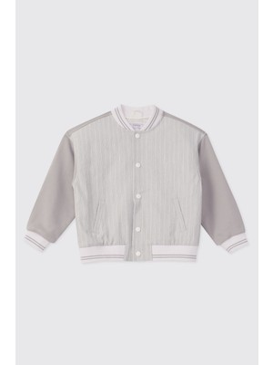Panço Erkek Çocuk Çıtçıtlı Gri Sweatshirt
