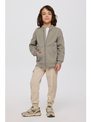 Panço Erkek Çocuk Fermuarlı Antrasit Sweatshirt
