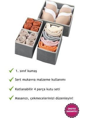Starseven Helen's Çekmece Içi Düzenleyici Kutu Çok Amaçlı Dolap Içi Düzenleyici Organizer Saklama Kutusu