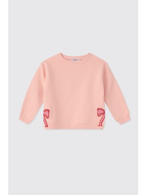 Panço Kız Bebek Pudra Sweatshirt
