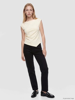 LC Waikiki Regular Fit Kadın Gabardin Pantolon  (W6)