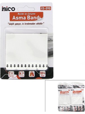 Ttt Resim ve Çerçeve Asma Bandı - 10'lu Paket - 7 kg Taşıma Kapasitesi