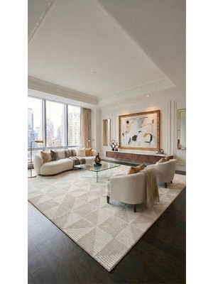 TeknoKapsül Youdayhomecollection Delta Model Oturma Odası Halısı