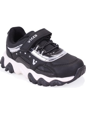 Vicco Dream 346F25K210 Siyah Ortopedik Günlük Kız Çocuk Spor Ayakkabı