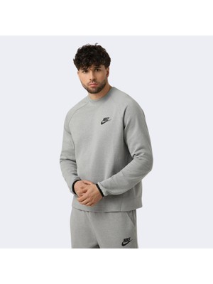 Nike Nsw Tech Fleece Cepli Gri Erkek Sweatshirt