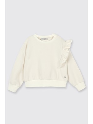 Panço Kız Bebek Ekru Sweatshirt