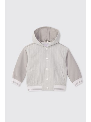 Panço Erkek Bebek Kapüşonlu Gri Sweatshirt