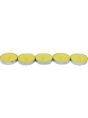 TeknoKapsül Tea Lights Sarı Mum 5 Li 1 Paket