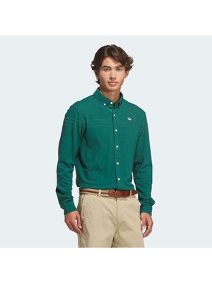 Adidas Originals Twistknit Erkek Yeşil Uzun Kollu Polo Tişört (KR5431)
