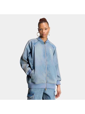 Adidas Originals Jean Kadın Mavi Ceket (KQ6473)
