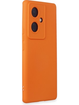 TeknoKapsül V29 Lite Kılıf Nano Içi Kadife Silikon - Turuncu