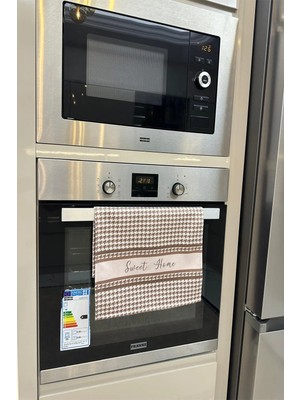 Aymira Home Dekoratif Mutfak Pamuklu Fırın Havlusu Özel Desenli Damalı Model 35X50 cm Yıkanabilir Kaz Ayağı