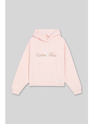 Panço Calvin Klein Kız Çocuk Pembe Sweatshirt