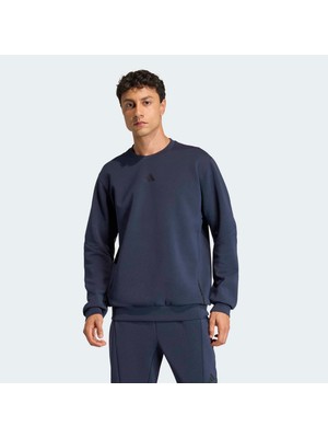 Adidas D4T Crew Erkek Lacivert Sweatshirt (KA4811)