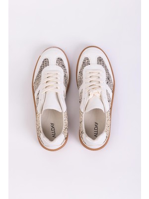 Allday  Beyaz File Sneaker Ayakkabı