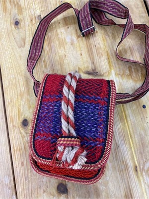Bohemania Iran Işi El Yapımı Çok Renkli Günlük Bohem Kilim Küçük Çanta