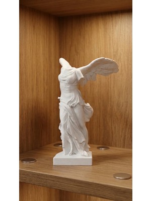 Decorius Semadirek Kanatlı Zaferi 17 cm Dekoratif Heykel Biblo - Louvre Nike Replika