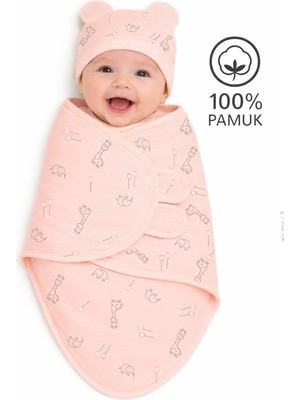 Sitilin 0-3 Ay Bebek Için % 100 Pamuk Kundak, Cırt Cırtlı, Yumuşak Penye Kumaş, Nefes Alan Kumas STL7103