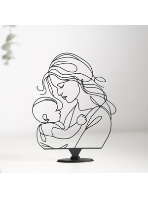 Decorius Anne ve Bebek Siluet Figür