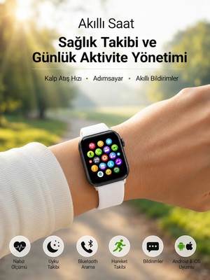 Zero Land Dpmix-Hb Bluetooth Telefon Görüşmesi ve Akıllı Bildirim Özellikleriyle Günlük Hayatınızı Kolaylaştıran Akıllı Saat