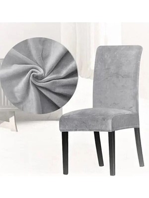 Arife Home Kadife Likralı Sandalye Örtüsü Sandalye Kılıfı 1 Adet