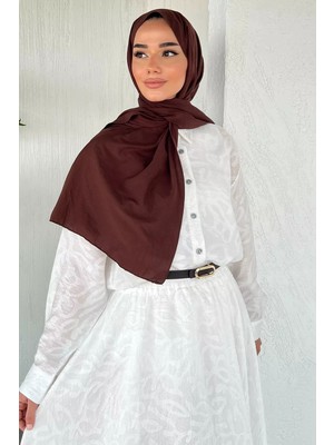 Julude Gülseli Gömlek Etek Tesettür Ikili Takım ( Gömlek Astarsız Etek Astarlıdır) P-00021908