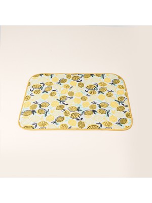 Evidea Soft Limon Desenli Bulaşık Kurutma Örtüsü - Renkli - 35X45 cm