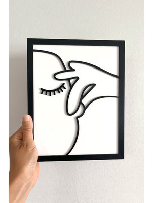 Çerçeveli Ahşap Tuvalet & Banyo Tablosu – (25X20 Cm)