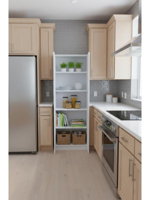 Haus Modüler Mocha 3 Erzak,kiler,mutfak Dolabı Çok Amaçlı Dolap