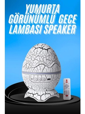 Ruhes Gece Lambası Yumurta Işık Speaker Yeni Nesil Dinozor Yumurtası Görünümlü