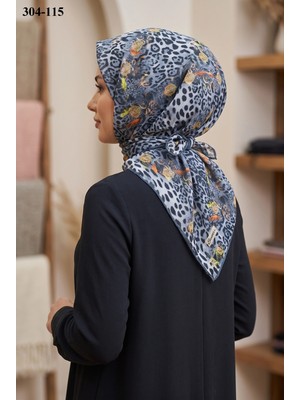 Sharell Leopar Desenli Soft Pamuk Eşarp 304-115
