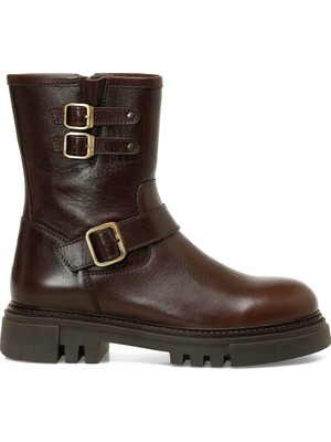 Nine West Cafye 4pr Kahverengi Kadın Biker Bot