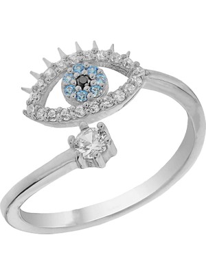 Mavi  Göz Yüzük 719319 Silver