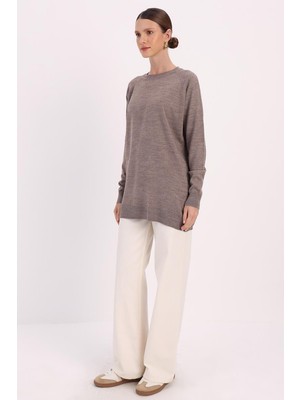 Allday  Vizon Basic Reglan Bisiklet Yaka Tunik