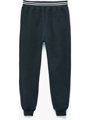 Koton Pamuklu Beli Lastikli Şardonlu Jogger Eşofman Altı