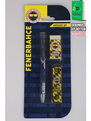 Galatasaray x Dekomus Lisanslı Fenerbahçe Versatil Uçlu Kalem 0 .7 Mm,silgi ve Uç Seti