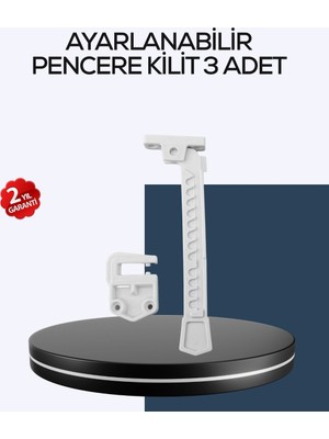 Mossem Çocuk Güvenliği Için Cam Pencere Kilidi 3 Adet