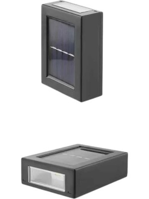 Mossem Yeni Model Solar Çift Taraflı Duvar Lambası Dekoratif Duvar Lambası